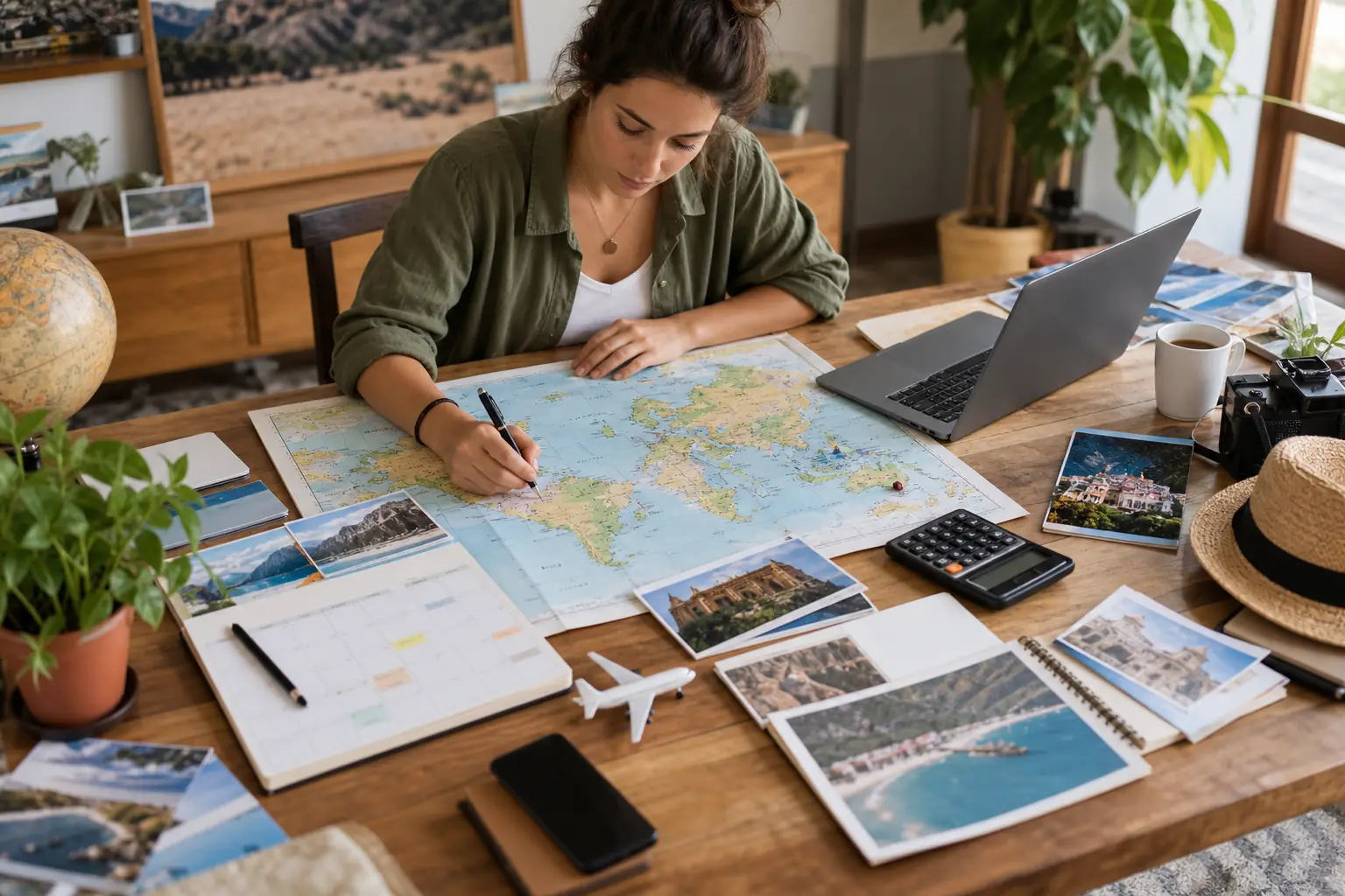 Concepteur assemblant les étapes d’un itinéraire touristique
